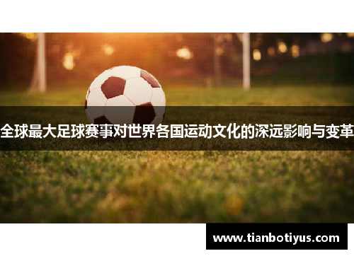 全球最大足球赛事对世界各国运动文化的深远影响与变革
